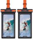 TOPK Waterproof Phone Pouch, 2-Pack IPX8 Waterproof Phone Case - with voucher Sold by TOPKDirect / FBA