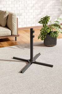 Cross Steel Free Standing Garden Umbrella Base - Sold & Delivered by Living and Home