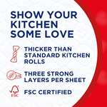 Regina Heart Kitchen Towels 20 Rolls 3Ply - £17.99 @ Amazon