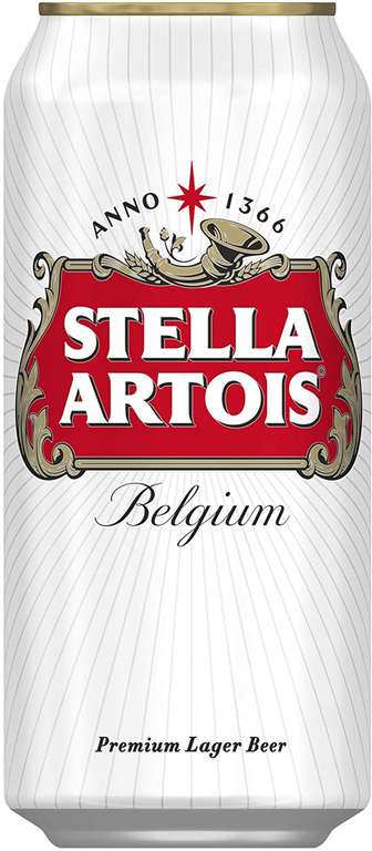 Stella Artois Premium Lager Beer Can, 10x440ml : 3 packs of 10 for £21 Usually dispatched within 1 to 3 weeks @ Amazon