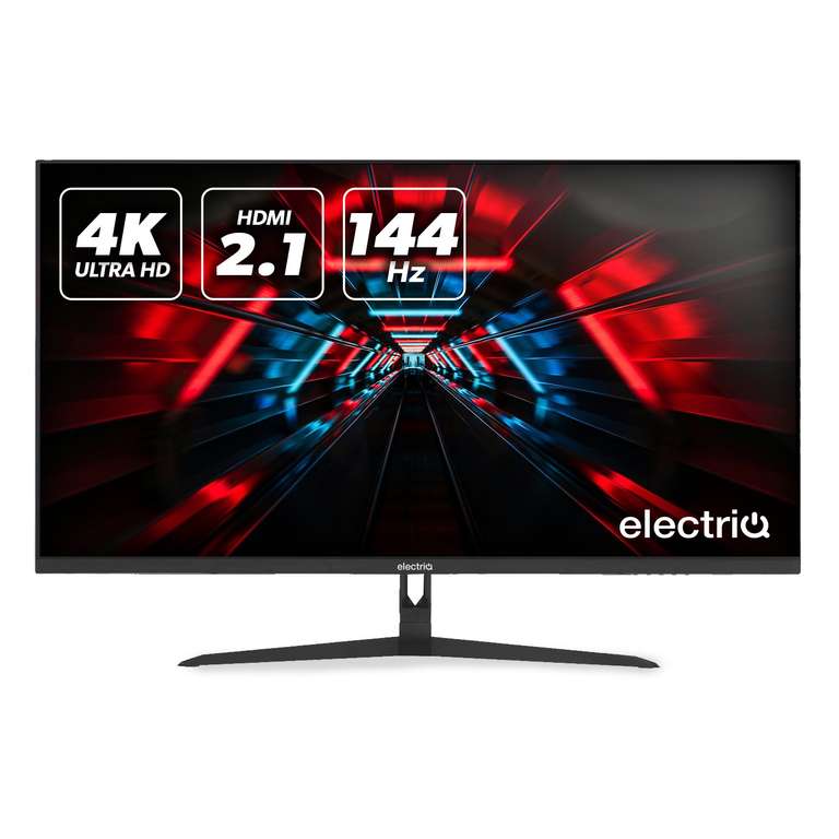 electriQ 32" IPS 4K 144Hz HDMI 2.1 Monitor £349.97 + £5.99 Delivery @ Laptops Direct