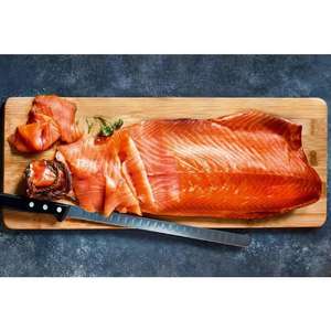 Smoked Salmon with carving knife and wooden board - £20.00 @ M&S Strood