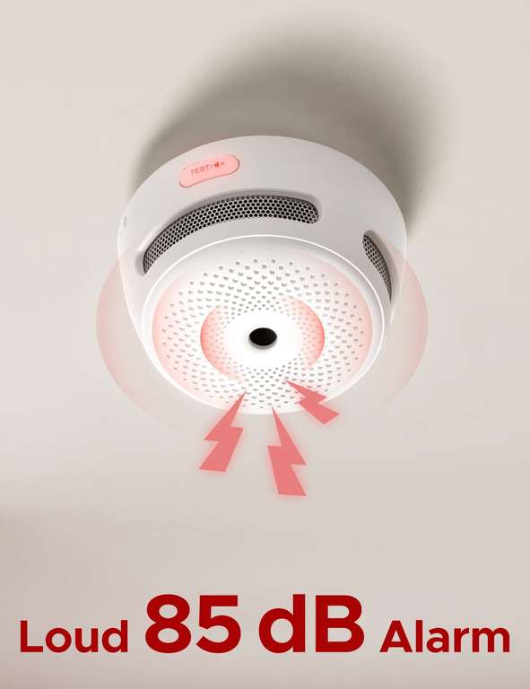 X-Sense Wi-Fi Smoke Alarm for Home with Replaceable Battery, Compatible with X-Sense Home Security App - Sold by X-Sense UE / FBA