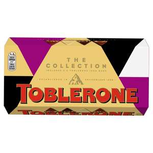Toblerone Milk, Dark, White, Fruit & Nut Chocolate Bar 5x100g - £6 @ Sainsbury's