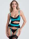 Lovehoney Empress Blue Satin and Lace Bra Set Reduced + Free Delivery With Code