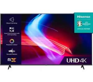 HISENSE 43A6KTUK 43" Smart 4K Ultra HD HDR LED TV - w/Code, Sold By Currys Clearance