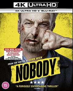 Nobody 4k Blu Ray at checkout