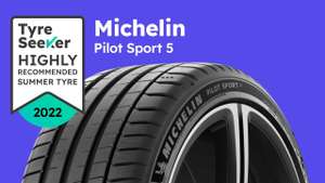 4 x Michelin Pilot Sport 5 PS5 - 225/40 R18 (92Y) £395.60 / £335.60 After Cashback delivered @ CamSkill Performance