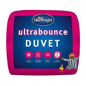 Silentnight Ultrabounce 10.5 Tog Duvet, White, Single £10 @ Amazon