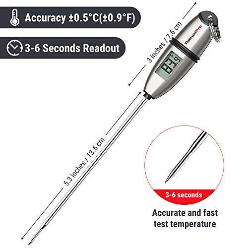 ThermoPro TP02S Digital Meat Thermometer, Instant Read Thermometer Sold by ThermoPro UK FBA