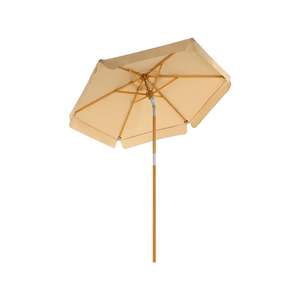 2m Wooden Patio Parasol in Gray/taupe/beige for £24.99 delivered, using code @ Songmics