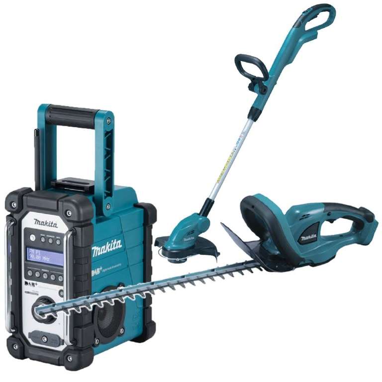 Makita Garden Essentials Pack of Hedge Trimmer, Strimmer and Radio Cordless MGE814 £186 @ Crossling (Free Delivery For Selected Areas)