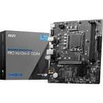 MSI PRO H610M-E DDR4 Motherboard, Micro-ATX - Supports Intel 12th Gen Core Processors