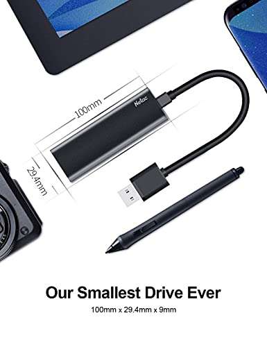 Netac Portable External Solid State Drive 2TB, USB 3.2 Gen 2, 10Gbps, Type-C, R/W up to 500/450 MB/s - £102.84 w/ voucher, by Netac @ Amazon