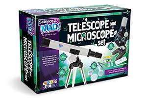 Science Mad SM60 Combo Set for Kids-Fun and Easy Starter 15x Telescope with Tripod and Stand £20 @ Amazon