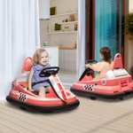 HOMCOM Kids Bumper Car 360° Rotation Spin Waltzer Car 6V Electric Ride On Car with 2 Speeds, Music, Lights for 18-48 Months Sold by MHSTAR