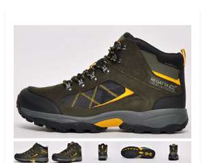 Regatta Clydebank Isotex WATERPROOF Mid Mens Dark Khaki / Old Gold £27.99 with code + £3.49 delivery @ Express Trainers