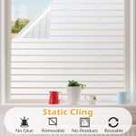 Window Film Privacy, Frosted Window Film Static Cling 44.5 x 150 cm - sold by RabbitgooUK FBA