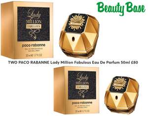 TWO PACO RABANNE Lady Million Fabulous Eau De Parfum 50ml £80 - price will drop when 2 are added to the basket