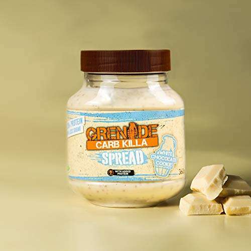 Grenade Protein Spread (White Chocolate Cookie, Chocolate, Chocolate Chip Salted Caramel and Hazel Nutter) £4.11 @ Amazon