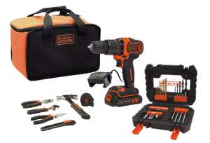 Black + Decker Hammer Drill Hand Tool and Drill Bit Set £64 Free click and collect @ Argos