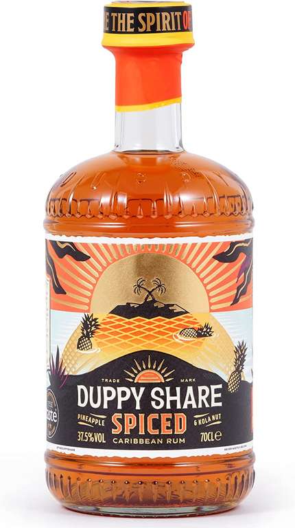 The Duppy Share Spiced Rum 37.5% ABV 70cl £19.99 @ Amazon