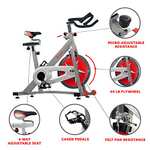 Sunny Health and Fitness Indoor Studio Cycle Pro Exercise Bike with 18 KG (40 Pound) Flywheel - £100.80 Delivered @ Amazon