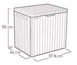 Keter City Outdoor Storage Box Garden Furniture 57.8 x 44 x 55 cm - Graphite Grey £23.99 Prime Exclusive @ Amazon
