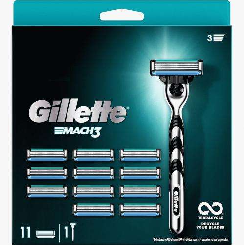 Gillette Mach3 Men's Razor and 12 blades £15.99 + Free click and collect @ Superdrug