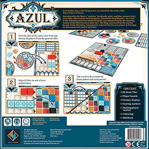 Plan B Games UNBOX Now | Azul | Board Game | Ages 8+ | 2 to 4 Players - Used - Like New - £20.17 discount at checkout @ Amazon Warehouse