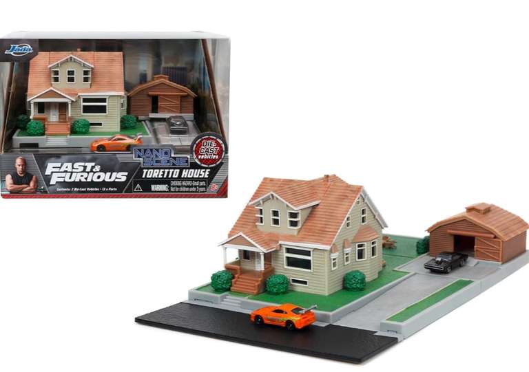 Jada's Fast & Furious Nano Scene - Toretto House Diorama