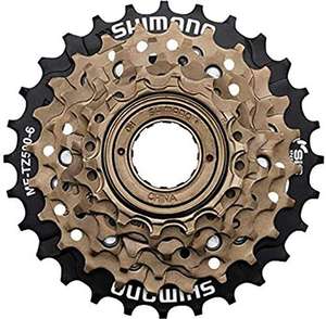 Shimano Tourney/TY MF-TZ500 6-speed multiple freewheel, 14-28 tooth £15.13 @ Amazon