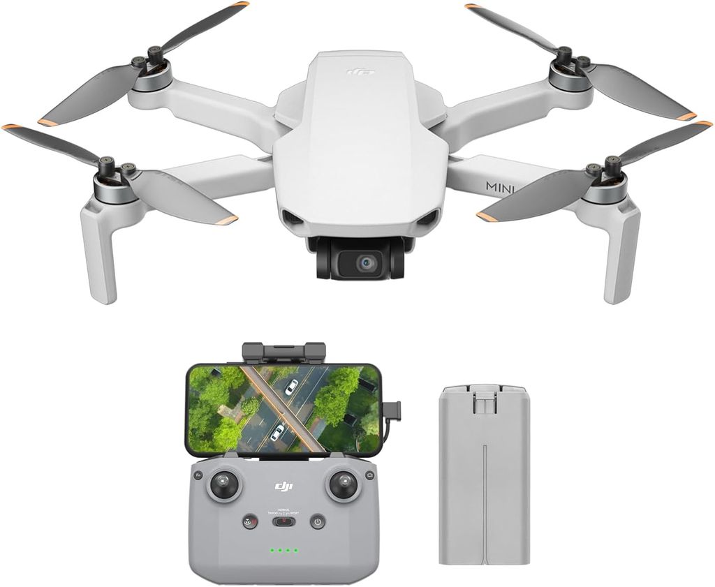 DJI Mini 4K, Drone with Camera 4K Professional, Under 249g, 3-Axis Gimbal Stabilization, 10km Video Transmission, Auto Return