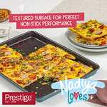 Prestige x Nadiya Oven Tray Non Stick - Large Baking Tray, Durable Anti Warp Steel, Freezer & Dishwasher Safe Bakeware, 38 x 25cm