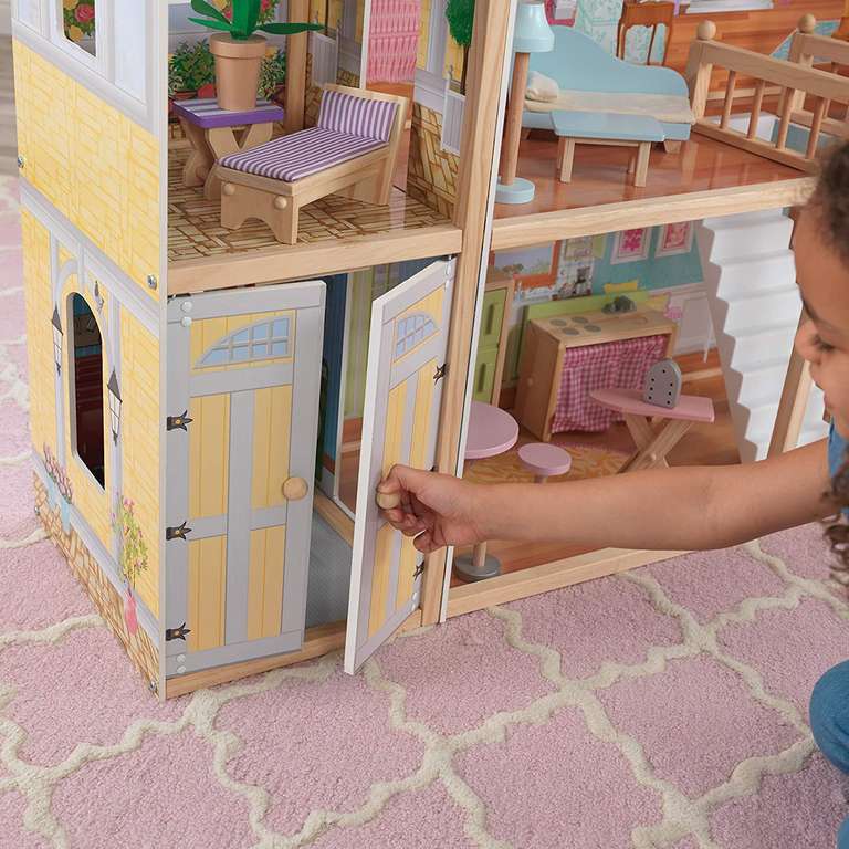 Kidkraft 65252 Majestic Mansion Wooden Dolls House With Furniture & Accessories, 4 Storey Play Set £61.69 / Used Good £57.37 @ Amazon