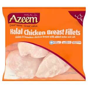 Azeem Halal Chicken Breast Fillets 1kg (Nectar Price)