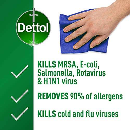 Pack of 6 Dettol Antibacterial All Purpose Surface Disinfectant Cleanser,750 ml £9 / £8.10 via sub & save +15% first order voucher @ Amazon