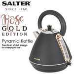 Salter Pyramid Kettle, Black/Rose Gold - £24.99 - Sold and Fulfilled by homeofbrands via Amazon