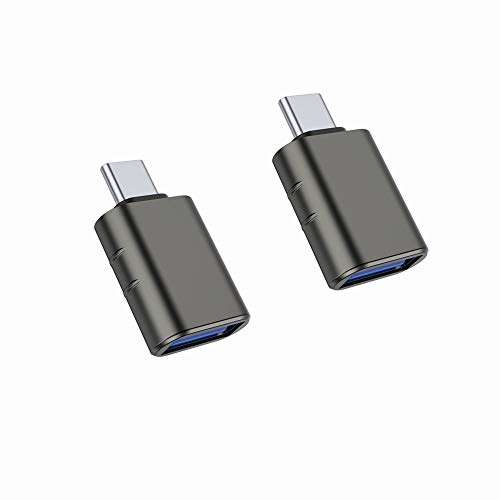 Herfair USB-C to USB 3.0 Adapter (2 Pack), Thunderbolt 3 to USB Female Adapter OTG, up to 5Gbps data transfer speed - Sold by Herfair