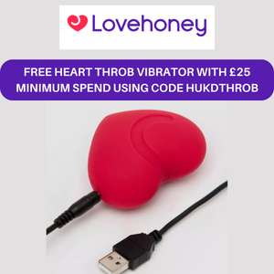 Free Lovehoney Heart Throb Vibrator With Every £25 Purchase With Promo Code