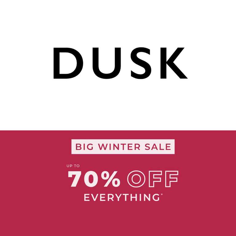 20% Off All Orders Including Sale Items Using Discount Code @ Dusk
