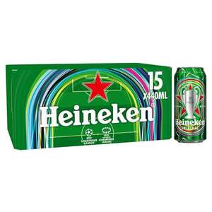 Heineken Premium Lager Beer, 5% - 15x440ml (After Voucher)