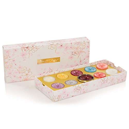 Yankee Candle Gift Set | 10 Scented Tea Lights & Holder (Sakura Blossom Festival Collection) - £7.49 - @ Amazon