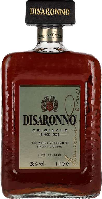 Disaronno Amaretto Italian Liqueur 28% ABV 1 litre £20 (discount at checkout) @ Amazon