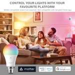 Sengled LED Smart Light Bulb (B22), Matter-Enabled, Multicolour, Works with Alexa, 60W Equivalent - Select Accounts