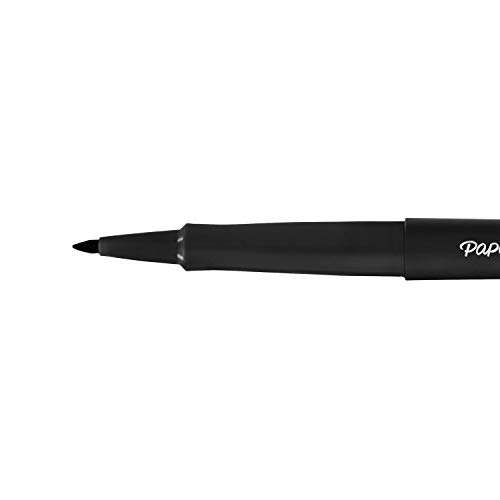 Paper Mate Flair Felt Tip Pens | Medium Point (0.7mm) | Black | 5 Count