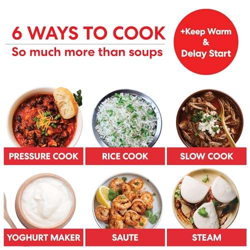Instant Pot DUO 60 Duo 7-in-1 Smart Cooker, 5.7L - Pressure Cooker, Slow Cooker, Rice Cooker, Sauté Pan, Yoghurt Maker, Steamer and Food Wa