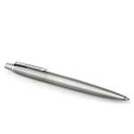 Parker Jotter Ballpoint Pen | Stainless Steel with Chrome Trim | Medium Point Blue Ink
