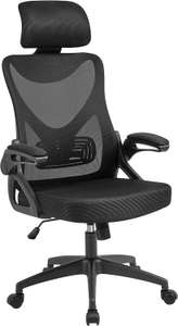 Yaheetech Adjustable Ergonomic Office Chair (Black) - Sold by Yaheetech UK