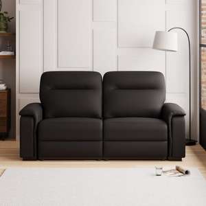 Bianca Matte Faux Leather Electric Reclining 3 Seater Sofa, black/grey/ivory/navy, £399.50 + £9.95 delivery @ Dunelm